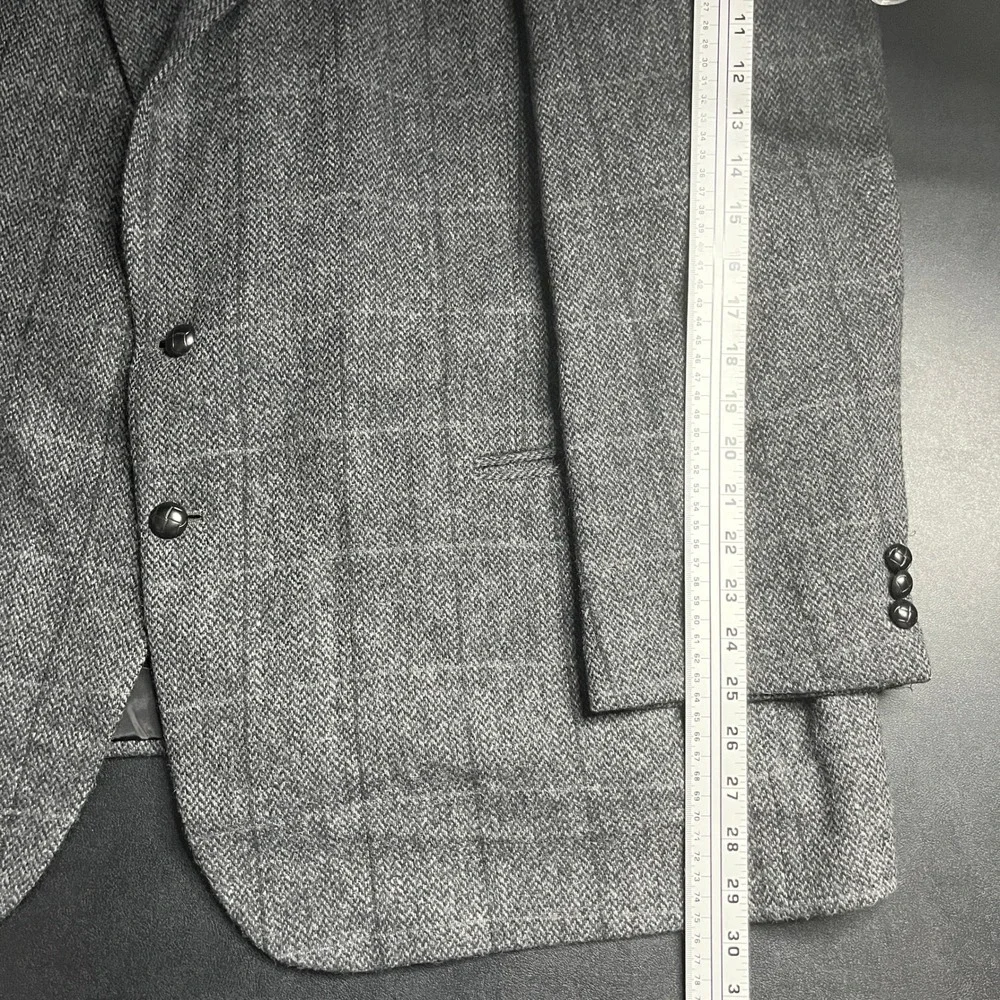 Alexander Lloyd Mens Gray‎ Plaid Wool Blend Two Button Blazer Jacket 54R